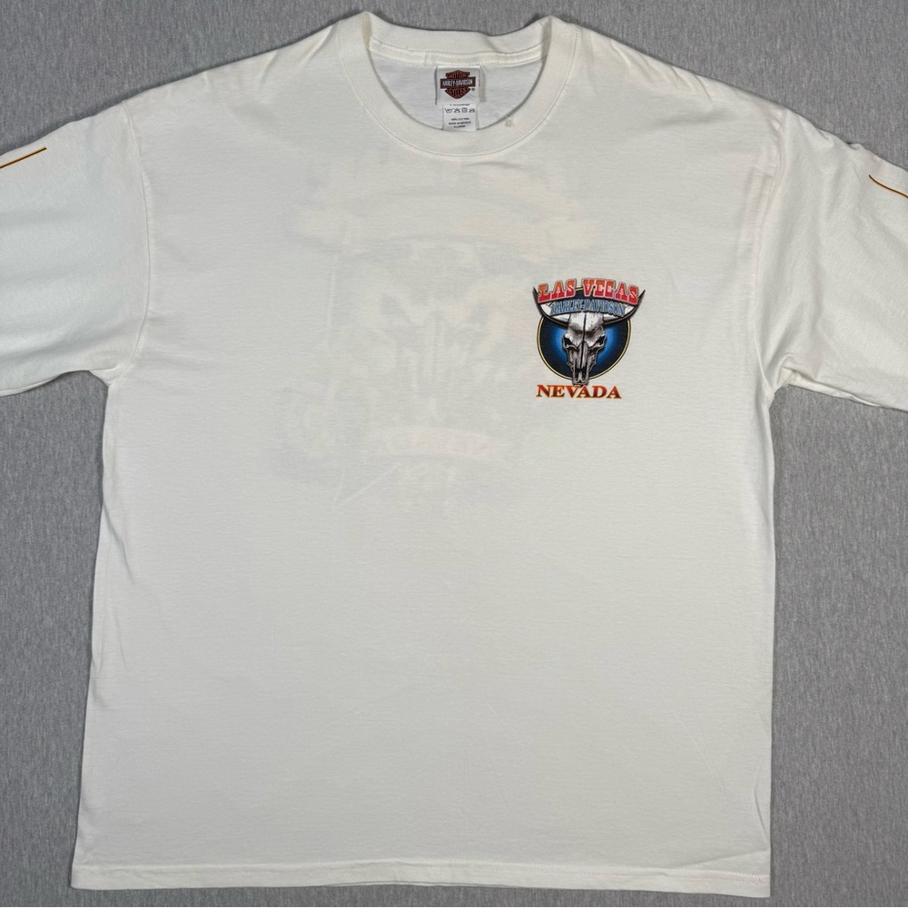 Harley-Davidson Las Vegas Long Sleeve Tee | Size XL | Western Skull Graphic - Picture 3 of 10